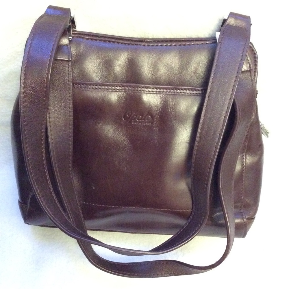 Vintage OPALE Italian Design leather shoulder bag